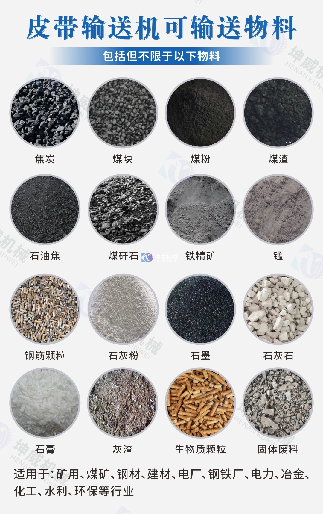 皮帶機(jī)輸送的物料 皮帶機(jī)輸送的物料